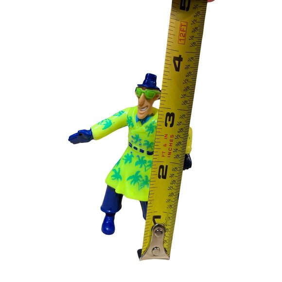 Inspector Gadget Burger King Vintage 1991 Action Figure 4" Toy Yellow Coat - Picture 8 of 8